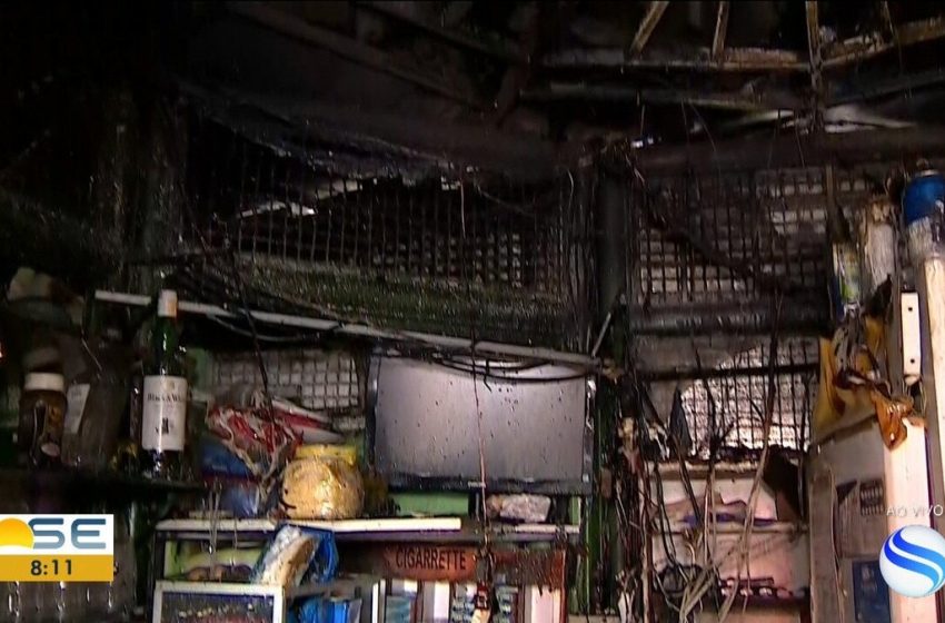  Princípio de incêndio é registrado em quiosque em Aracaju; sobrecarga em fiação pode ter causado chamas
