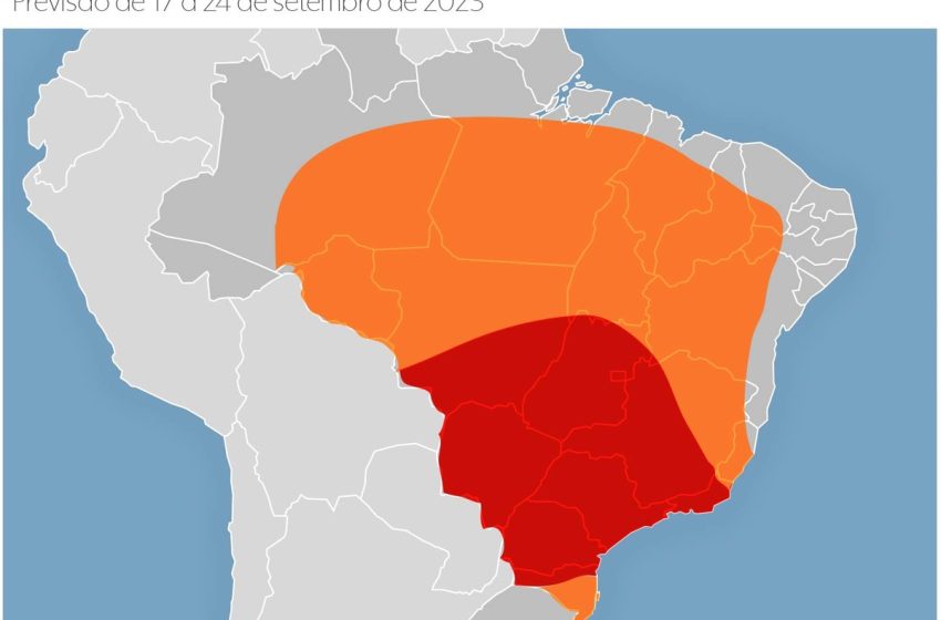 Temperatura pode passar de 35°C em 11 capitais nesta quinta, com 40°C em Palmas e em Cuiabá
