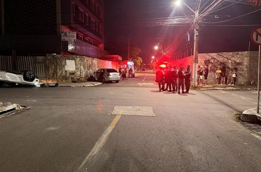  Acidente em cruzamento na Zona Sul de Aracaju deixa quatro pessoas feridas