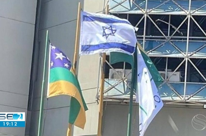  Bandeira de Israel é hasteada na sede do Governo de Sergipe
