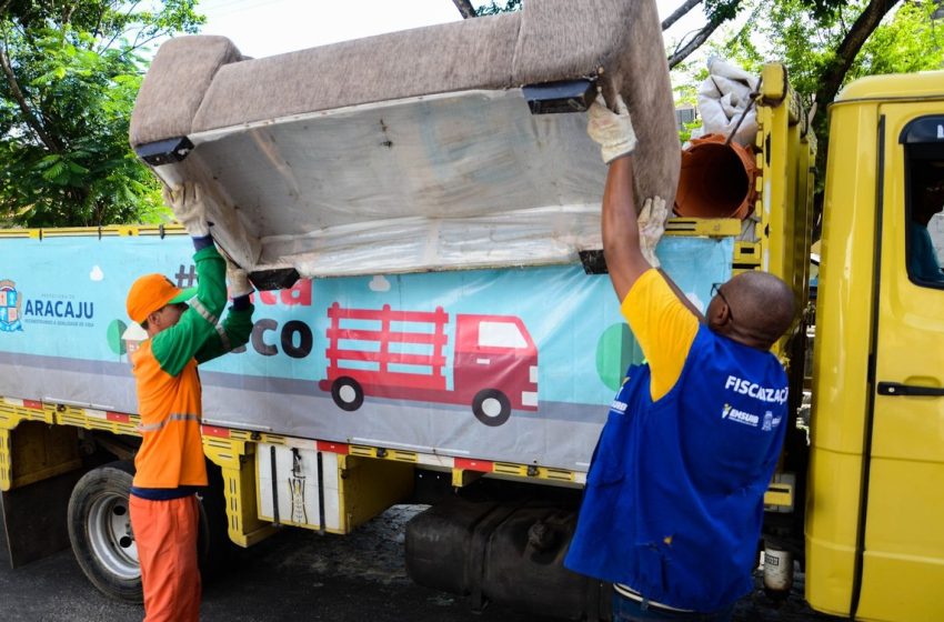  Serviço gratuito de coleta de material sem serventia é realizado em Aracaju; confira bairros