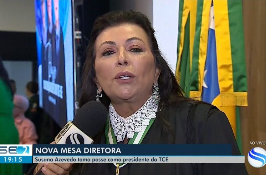  Susana Azevedo toma posse como presidente do TCE em Sergipe