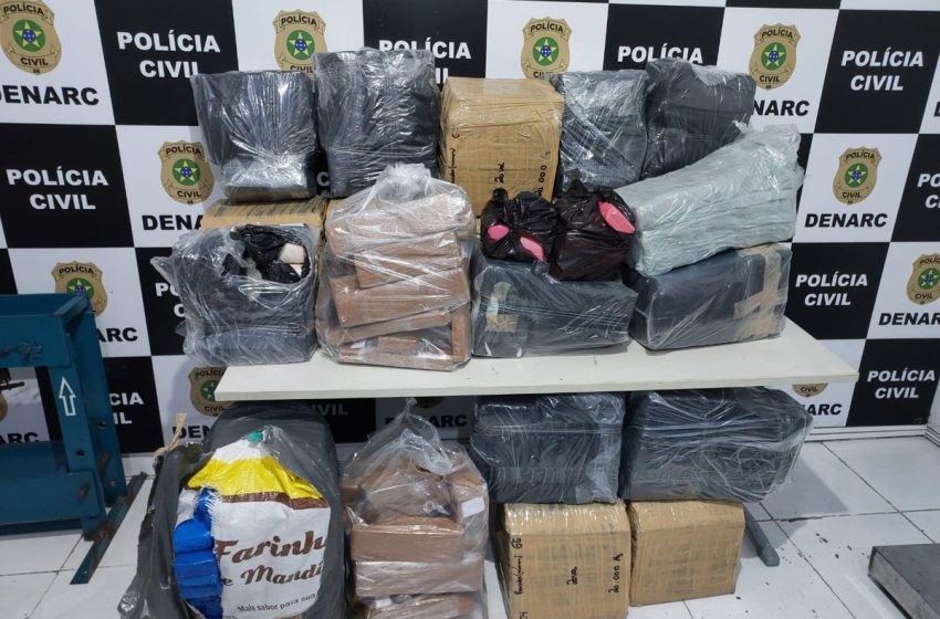  Polícia apreende quase 700 kg de  droga em Itabaiana e Aracaju