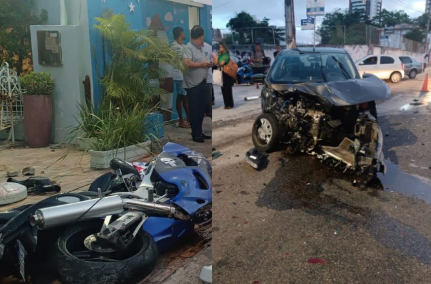  Acidente entre carro e moto deixa uma pessoa morta na Zona Sul de Aracaju