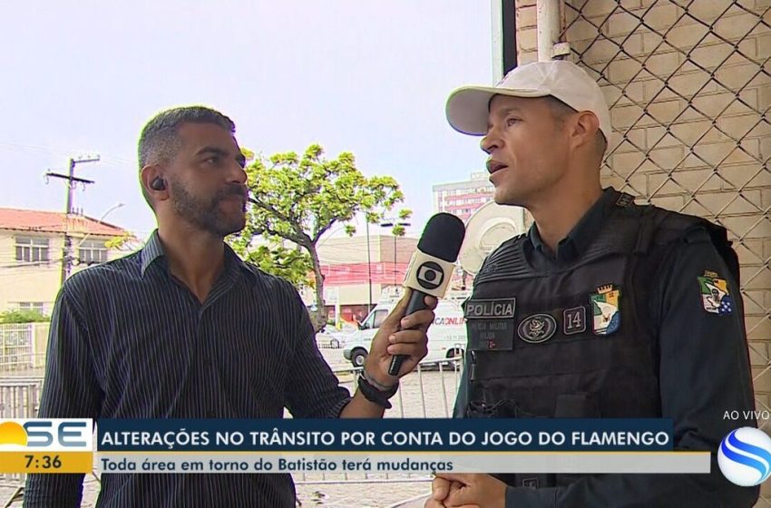  Disputa entre Bangu e Flamengo altera trânsito em Aracaju; confira mapa