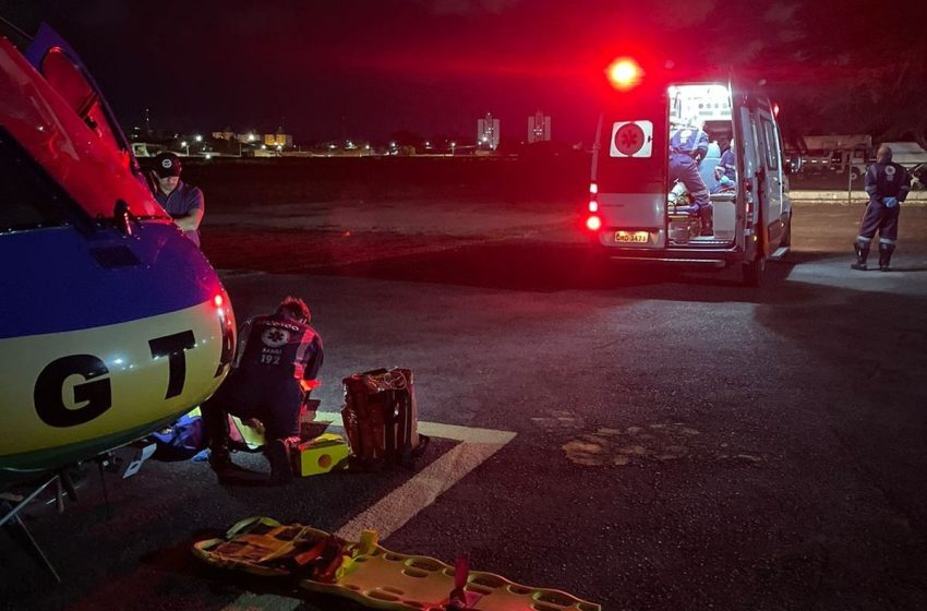  Homem fica ferido em trilha e é resgatado de helicóptero na Grande Aracaju