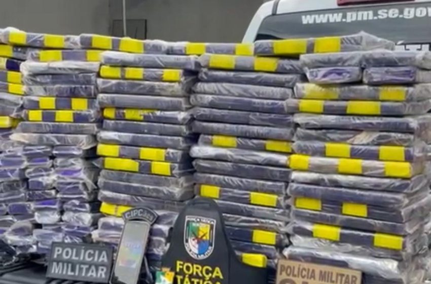  Cerca de 100 quilos de droga são apreendidos na Zona Sul de Aracaju