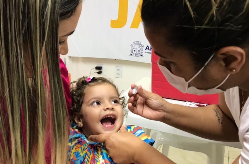  Dia D de vacinação contra poliomielite será realizada neste sábado em Aracaju