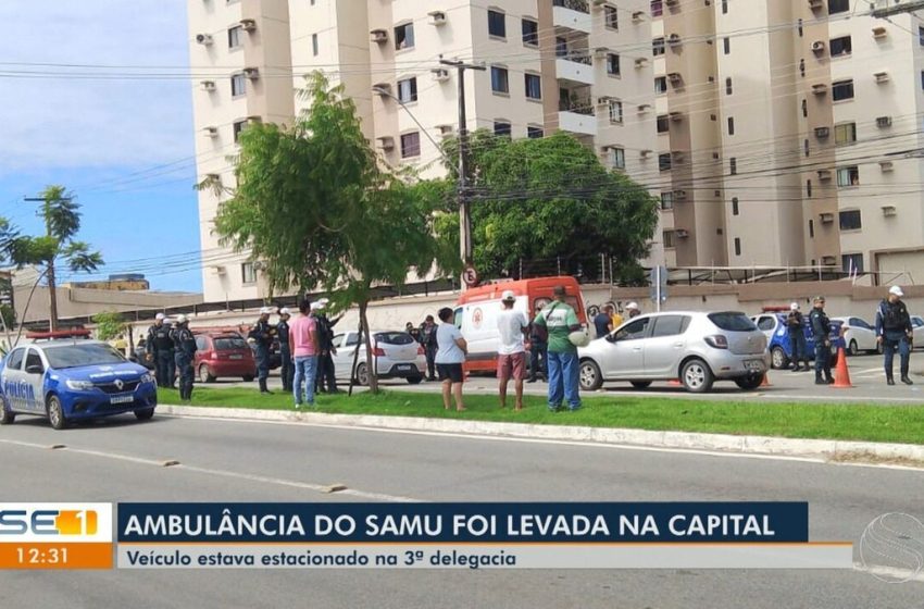  Homem é preso após furtar ambulância e ser perseguido pela polícia em Aracaju