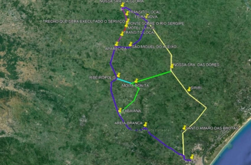  Trecho da rodovia SE-175 será interditado para a realização de obras em adutora neste domingo